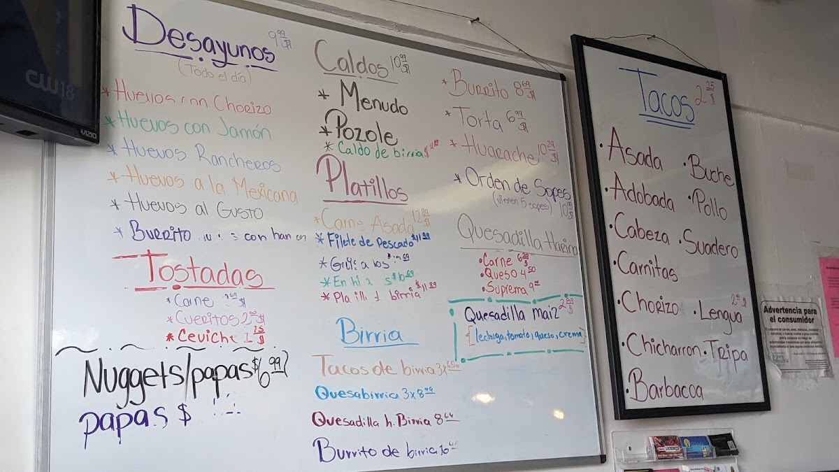 Taqueria Ameca (Jalisco) Menu - Image 4